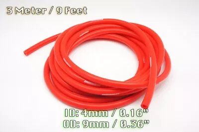 3 Metre Red Silicone Vacuum Hose Air Engine Bay Dress Up 4mm Fit Mazda • $10.99