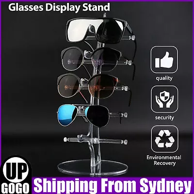 $10.99 • Buy 5 Pair Glasses Display Stand Holder Rack Show Sunglasses Counter Plastic AU
