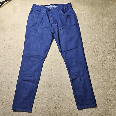 Tom James Blue Delta Custom USA Made Mens Blue Jhino 34x30 Jeans • $59.97