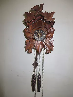 Vintage D Hones Cuckoo Clock Titsee Neustadt  West Germany Black Forest Tested • $16.50