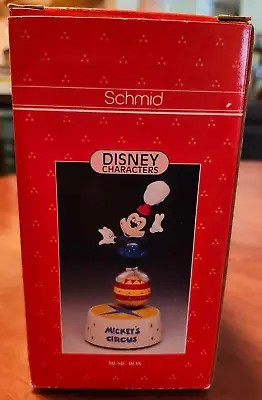Vintage Disney MICKEY'S CIRCUS Schmid Minnie Mouse Music Box • $25.49