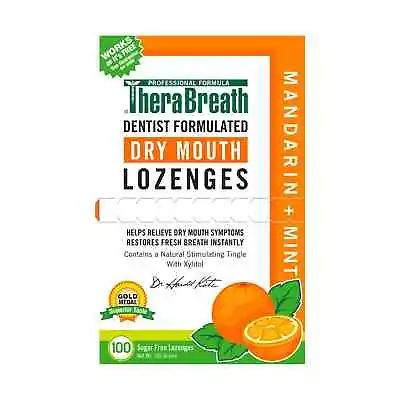 $11.98 • Buy TheraBreath Dry Mouth Mandarin Mint Lozenges, 100 Count, 165 G