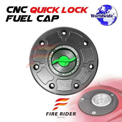 Green Quick Lock Fuel Gas Cap For Kawasaki ZRX 1100 99-04 99 00 01 02 03 04 • $39.76