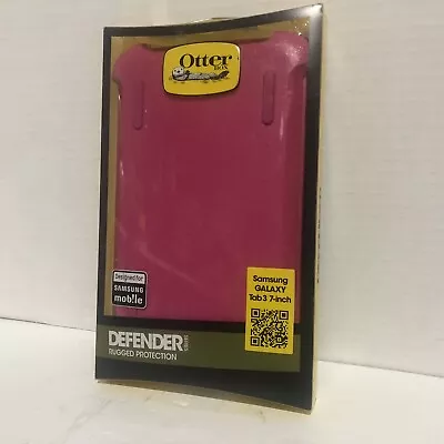 Otterbox Defender Series Case For Samsung Galaxy Tab 3  7” Peony Pink New Sealed • $21.43