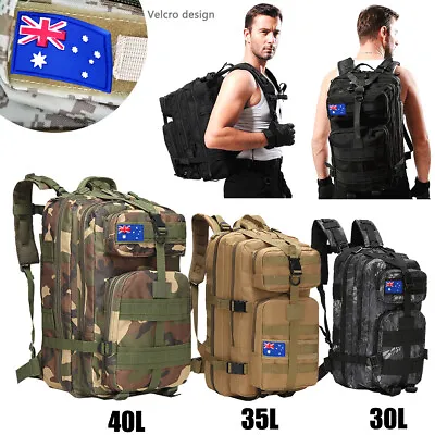 30L/35L/40LMilitary Tactical Backpack Rucksack Travel Bag Camping Hiking Outdoor • $36.09