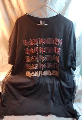 80s Style Iron Maiden Tee Shirt With Mesh • $18.40