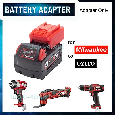 For Milwaukee M18 18V Li-ion Battery Adapter Convert To Ozito 18V Power Tools • $30.90