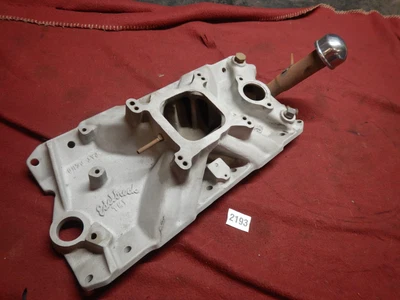 $129.99 • Buy Vintage Small Block Chevy Edelbrock TM-1 Aluminum Intake Manifold Single Plane