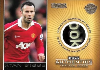 2010 Topps Premier Gold Ryan Giggs Manchester United Match Worn Boot Relic /50 • £199.99