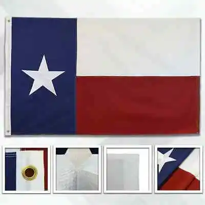 State Of Texas Flag 3x5 Ft Embroidered Outdoor Heavy Duty Flags Durable Double • $11.99