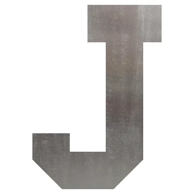 Letter J Steel Cut Out Metal Art Decoration • $13.99