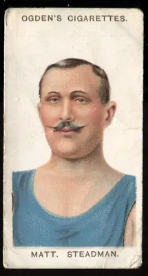 Tobacco Card Ogdens PUGILISTS & WRESTLERS 1908 Matt Steadman #26 • £3.50