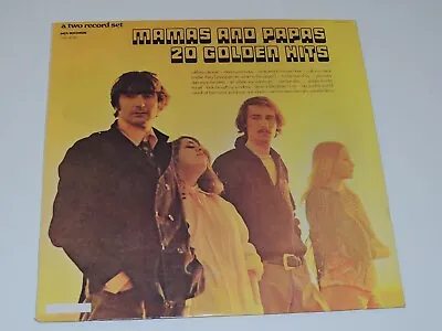 MAMAS AND PAPAS 20 Golden Hits Lp DOUBLE RECORD SET MCA REISSUE CLUB EDITION CRC • $17.99