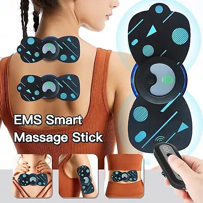 Mini Massager Pad Wireless Tens Machine Back Neck Sciatica Arthritis Pain Relief • $27.69