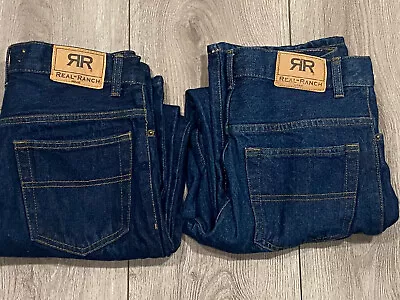 Lot 2- Real Ranch Premium Jeans Size 30 X 30 Workwear Heavy Denim Boot Fit Read* • $24.80