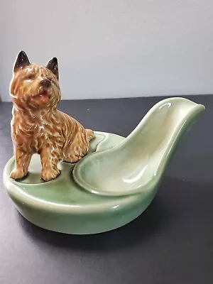 Vintage England Wade Pottery Pipe Holder With Terrier Scottie Dog • $50