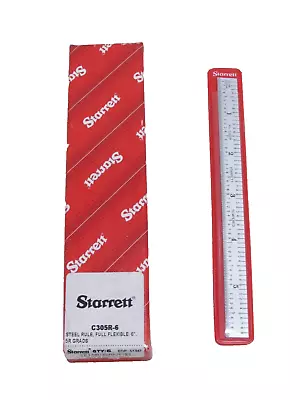 Starrett Tools C305r 6  Flexible Steel Rule 5r Grads • $26.99