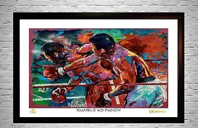 Sale Muhammad Ali Foreman L.E. Premium Art Print By Winford Was 99.95 Now 49.95 • $49.95