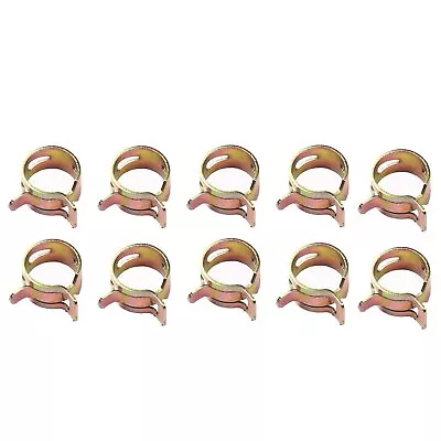 ID 5/16  Inch 8mm Spring Band Clip 10 PCS Fuel Silicone Vacuum Hose Clamp • $7.35