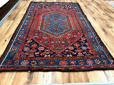 Genuine Handknotted Persian Carpet Oriental Carpet Runner Antique Kazakh 190 X 120 • £0.85