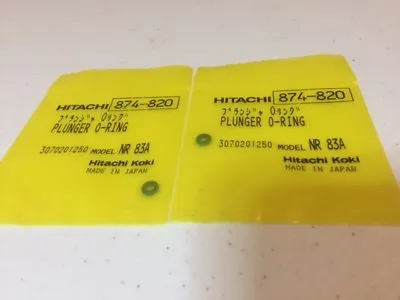 2 Qty- HITACHI O-ring Plunger 874820 874-820 NR83A  NAIL GUN PART • $11.35