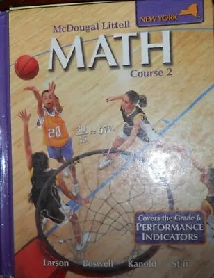 MCDOUGAL LITTELL MATH: STUDENT EDITION (C) 2008 COURSE 2 - Hardcover **Mint** • $35.95