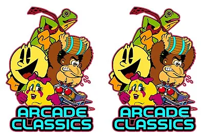 Mame Multicade Classics Side Art Arcade Cabinet Graphics Decals Stickers Set • $26