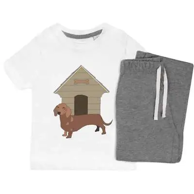 'Dachshund & Dog House' Kids Nightwear / Pyjama Set (KP027148) • $35.19