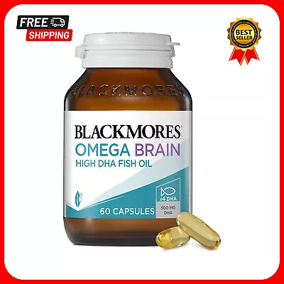 Blackmores Omega Brain High DHA Fish Oil High DHA 60 Capsules • $32.70