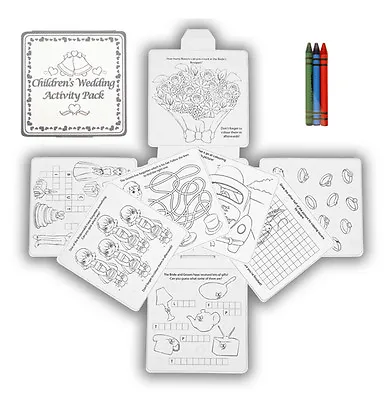 £11.95 • Buy 13 X WEDDING ACTIVITY PACK GAMES PUZZLES COLOURING BOOK CHILDRENS KID PARTY BAGS