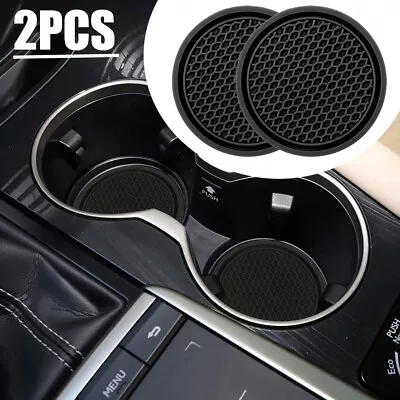 $4.36 • Buy 2x Universal Car Auto Cup Holder Anti-Slip Insert Coaster Black Car Accessories 