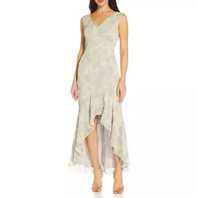 Adrianna Papell Womens Gray Hi Low Long Summer Maxi Dress 6 BHFO 2287 • $13.99