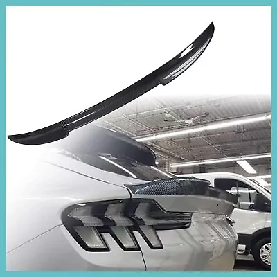 For 2021-2022 Mustang Mach-E Rear Trunk Spoiler Wing Carbon Fiber Style Lip Kit • $60