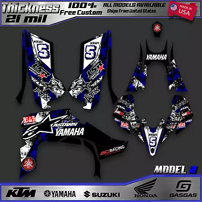 Yamaha YFZ 450R 450X Graphics Decal Kit Stickers 2014 2016 2017 2018 2019 2022 • $259.09