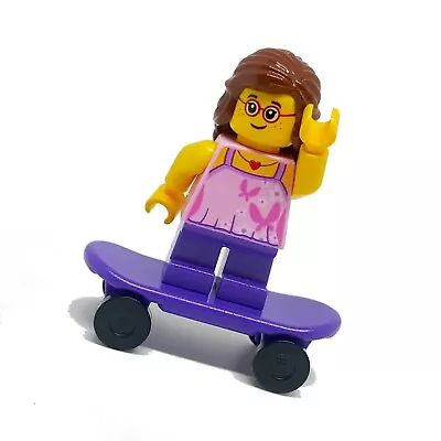 £3.49 • Buy LEGO City Park Skater Girl Child Kid On Skate Board Minifigure Train Town Gift