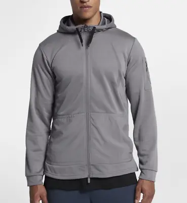 Nike Dri-FIT Men's Grey Full Zip Training Hoodie (AA4656-036) - Sizes M/L NWT • $39.99