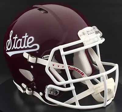 MISSISSIPPI STATE BULLDOGS Riddell Speed Full Size AUTHENTIC Football Helmet • $289.99