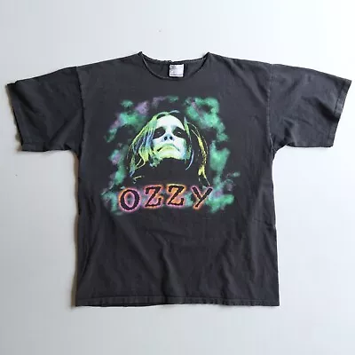 Vintage 1997 OZZY Osbourne T Shirt Black Sabbath Large Chopped • $99