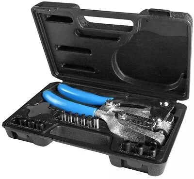 Steel Sheet Metal Hole Hand Power Punch Puncher Punching Tool Kit • $80.99