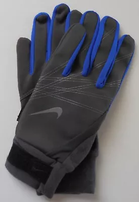 Nike Elite Storm Fit Run Gloves Women Midnight Fog/Treasure Blue XS • $17.95