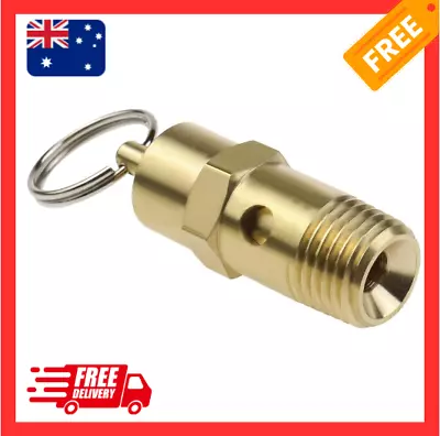 1/4  BSP Brass Air Compressor Pressure Switch Safety Relief Valve 145 PSI 10 BAR • $18.89