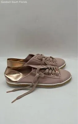 Michael Kors Womens Pink Round Toe Lace Up Espadrille Sneaker Shoes Size 7.5 M • $14.99