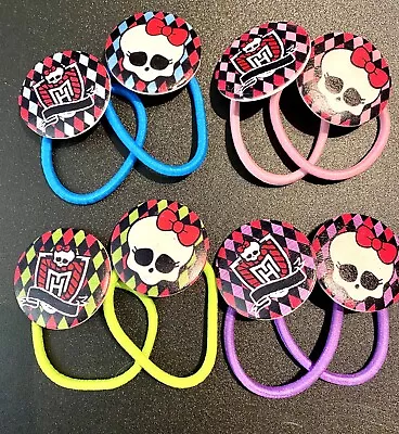 4 Sets Of Monster High Hair Bands For Girls Baby Blue Pink Green Purple • $3