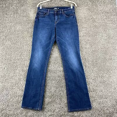 Old Navy Original Boot-Cut Jeans Women's 10 Blue Dark Wash 5-Pocket Mid Rise • $18.95