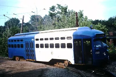 Original 1978 Mt Lebanon PAT PCC Trolley Car Pittsburgh Slide 9535 • $3.99