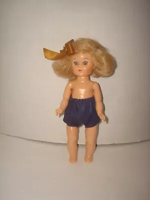 Vintage 1950s 8  Virga Straight Leg Walker Doll With Blonde Flip/Blue Sleep Eyes • $9.99