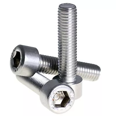 6mm M6 A2 STAINLESS STEEL ALLEN BOLT SOCKET CAP SCREW HEX HEAD ALLEN KEY DIN 912 • £101.44