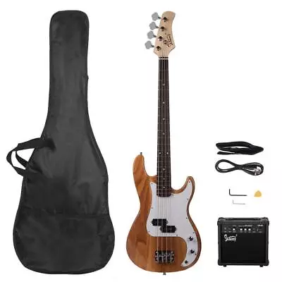 Glarry Electric Beginner Bass Guitar 20W Amp Full Accessories Right Hand P-Bass • £99.99