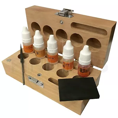 £74.99 • Buy Gold Silver Testing Test Carat Karat Kit Uk Made Premium 5 Bottle