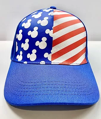 Disney Mickey Mouse Hat American Flag Snapback Cap 4th Of July Unisex NWT • $13.99